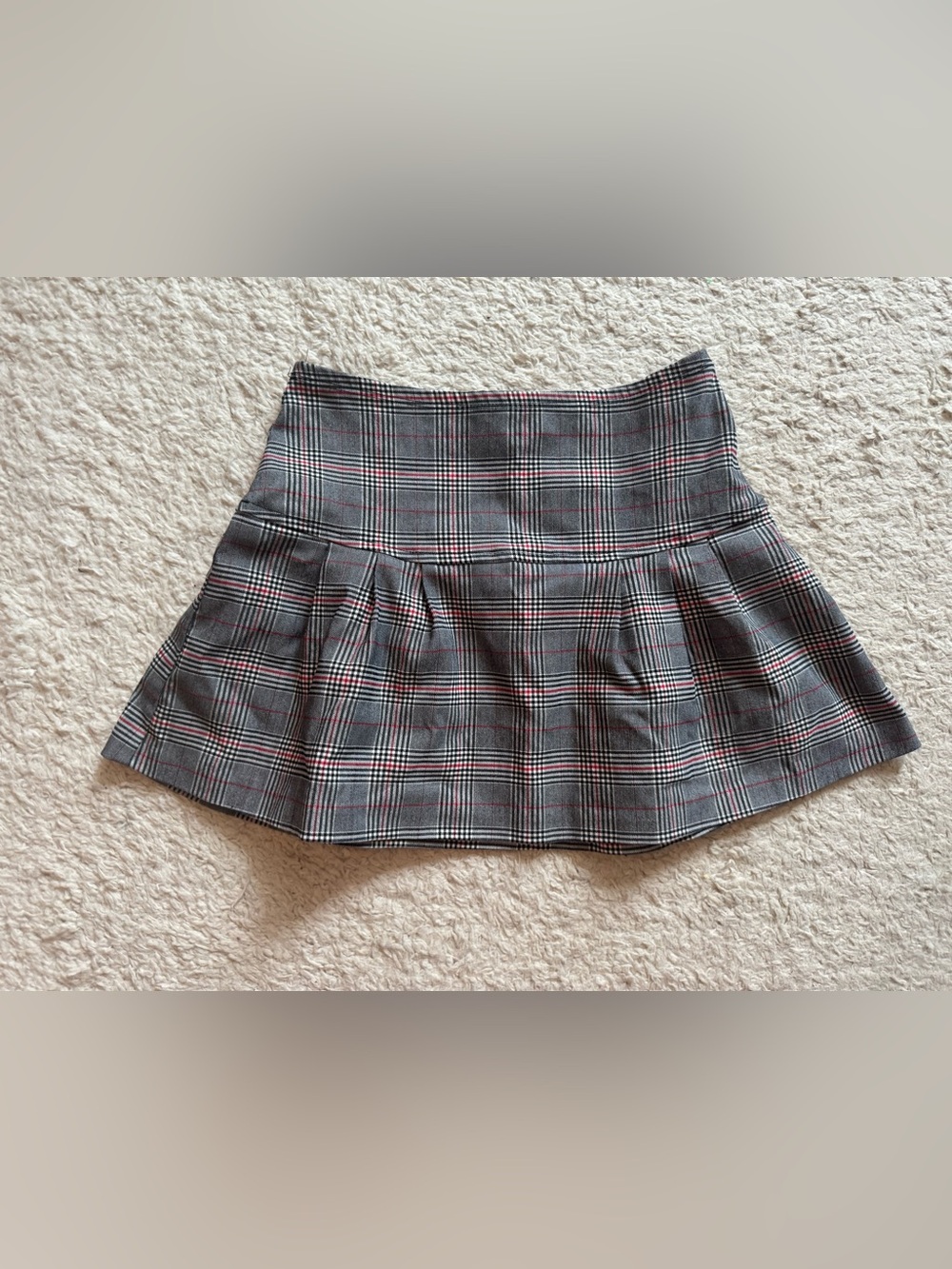 Y2K mini plaid skirt
